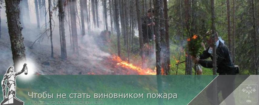 Чтобы не стать виновником пожара | Администрация муниципального округа город Партизанск Приморского края Официальный сайт