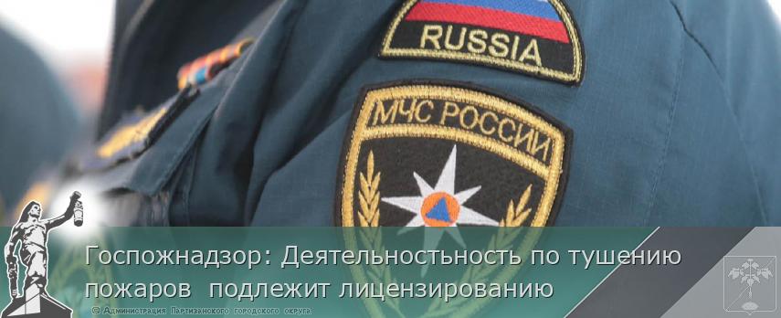 Госпожнадзор: Деятельностьность по тушению пожаров  подлежит лицензированию | Администрация муниципального округа город Партизанск Приморского края Официальный сайт Госпожнадзор: Деятельностьность по тушению пожаров  подлежит лицензированию | Администрация муниципального округа город Партизанск Приморского края Официальный сайт