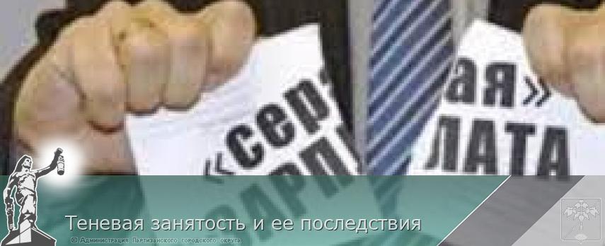 Теневая занятость и ее последствия | Администрация муниципального округа город Партизанск Приморского края Официальный сайт Теневая занятость и ее последствия | Администрация муниципального округа город Партизанск Приморского края Официальный сайт