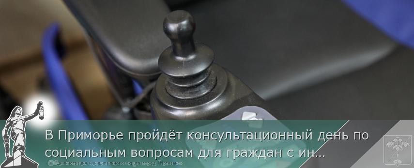 В Приморье пройдёт консультационный день по социальным вопросам для граждан с инвалидностью и их родственников | Администрация муниципального округа город Партизанск Приморского края Официальный сайт